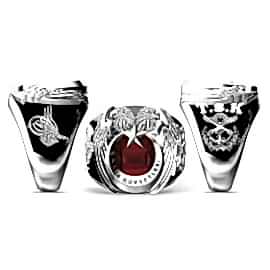 Kara Kuvvetleri Yüzüğü T.S.K. Genel Kurmay Logolu