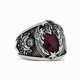 Kartal Ay Yıldız Tuğra Yüzük