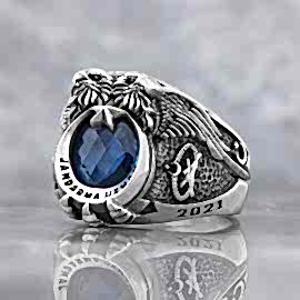 Çift Başlı Jandarma Uzman Komando Yüzüğü