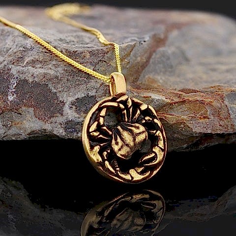 Kişiye Özel Tasarım Yengeç Burcu Kolye