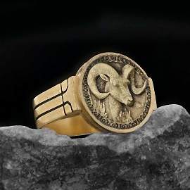 Koç Burcu Yüzük Gümüş 925 Ayar