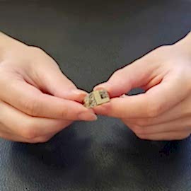 L Kalın Harfi 925 Ayar Gümüş Monogram Bayan Yüzük