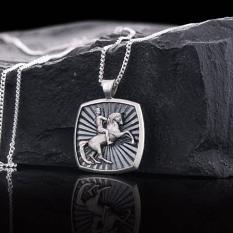 M. Kemal Atatürk 925 Ayar Gümüş Kolye