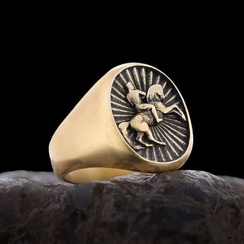 M. Kemal Atatürk Oval 925 Ayar Gümüş Yüzük