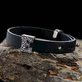 Motifli 925 Ayar Gümüş E Harfi Bileklik