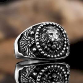 Motifli Aslan Yüzük