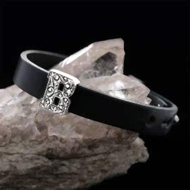 Motifli Özel Tasarım Alfabe B Harfi Bileklik