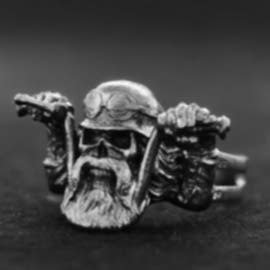 Motorcu Kuru Kafa Yüzüğü