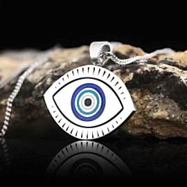 Nazar Boncuğu 925 Ayar Gümüş Kolye