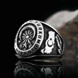 Ne Mutlu Türküm Diyene Atatürk İçimizde Gümüş Yüzük