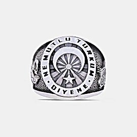 Ne Mutlu Türküm Diyene Yüzüğü Osmanlı Tugralı