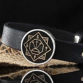 Oğuz Kağan Mührü Gümüş Erkek Bileklik