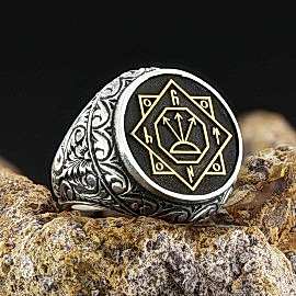 Oğuz Kağan Mührü Gümüş Erkek Yüzük