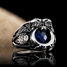 Osmanlı Armalı Göktürkçe Türk Yüzüğü