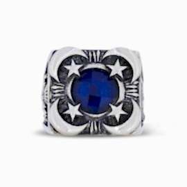 Hilal Yüzük Osmanlı Gümüş 925 Ayar