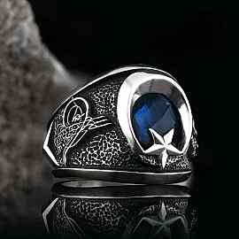 Osmanlı Tuğralı Devlet Armalı Yüzük