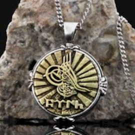 Osmanlı Tuğralı Göktürkçe Türk Kolye