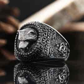 Osmanlı Yüzük Ayı Figürlü