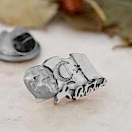 Özel Üretim Gümüş Atatürk ve Türk Bayrağı Rozet