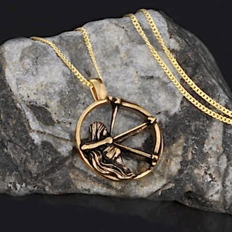 Özel Üretim Yay Burcu Gümüş Kolye