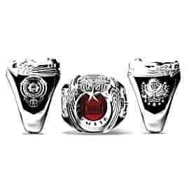 Polis Anı Yüzüğü Osmanlı Devlet Armalı