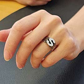 S Harfi 925 Ayar Gümüş Bayan Yüzük