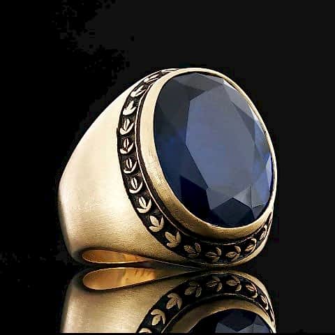Safir Taşlı Yüzüklerle Şıklığınızı Yükseltin, El İşi Özel Tasarım Safir Taşlı Gümüş Yüzük