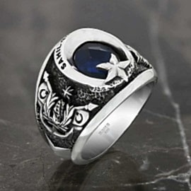 Sahil Güvenlik Yüzüğü TSK Logolu