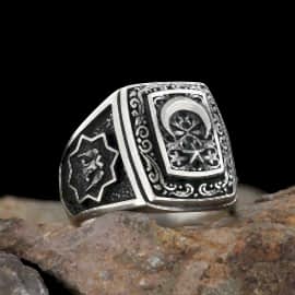 Selçuklu Kartal & Devlet Armalı Yüzük