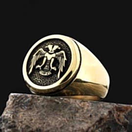 Selçuklu Kartallı Gümüş Yüzük