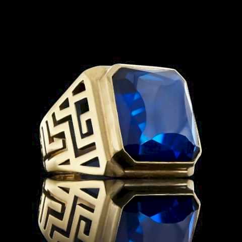 Şıklığın ve Zarafetin Buluştuğu Özel Üretim Safir Taşlı Erkek Yüzük, Özel Tasarım Safir Taşlı Erkek Yüzük