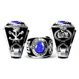 Türk Deniz Kuvvetleri 925 Ayar Gümüş Yüzüğü 1081