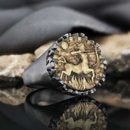 Yay Burcu 925 Ayar Gümüş Yüzük