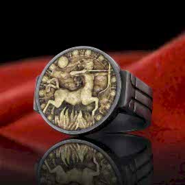 Yay Burcu Yüzük Gümüş 925 Ayar