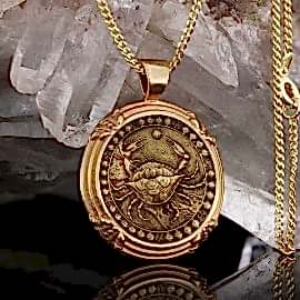 Yengeç Burcu Kolye Gümüş